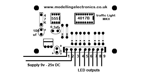 2 / 4 Way Traffic Light Control Circuit