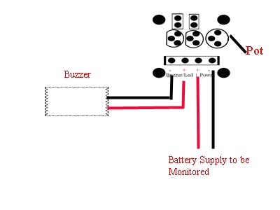 arduino low battery indicator