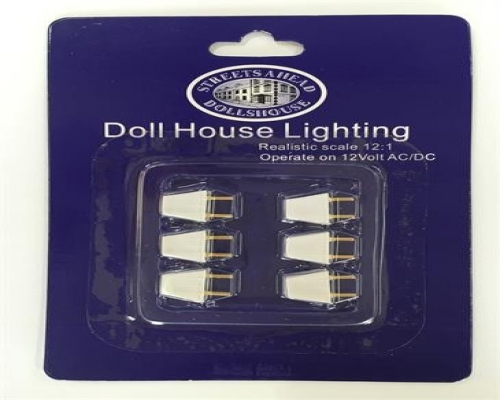 6 x Standard 12v Dolls House Lighting Plugs DE054
