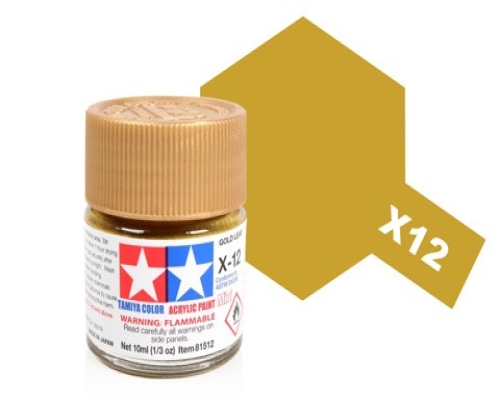 Tamiya Acrylic Mini X-12 Gold Leaf Paint