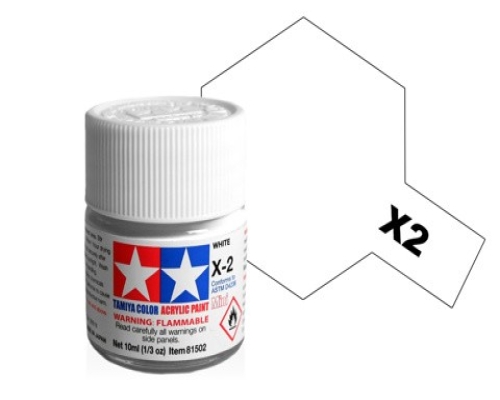 Tamiya Acrylic Mini X-2 White Paint