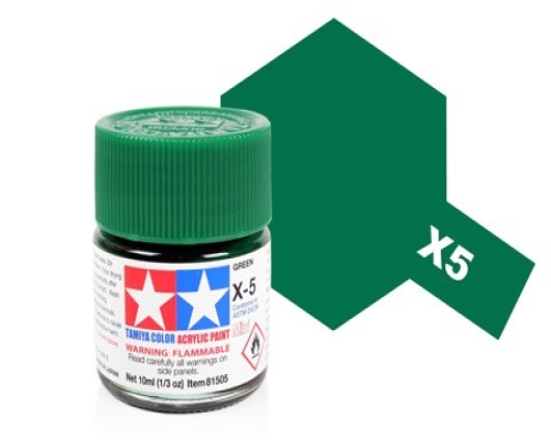 Tamiya Acrylic Mini X-5 GreenPaint Tamiya Acrylic Mini X-5 GreenPaint