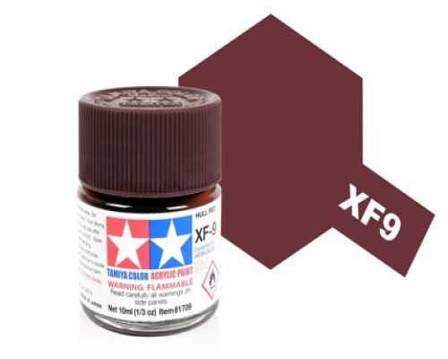 Tamiya Acrylic Mini XF-9 Hull Red Tamiya Acrylic Mini XF-9 Hull Red