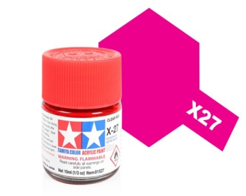 Tamiya Acrylic Mini X-27 Clear Red